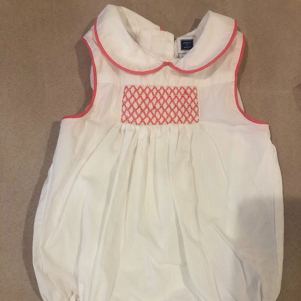 Janie and Jack White and Pink Bubble